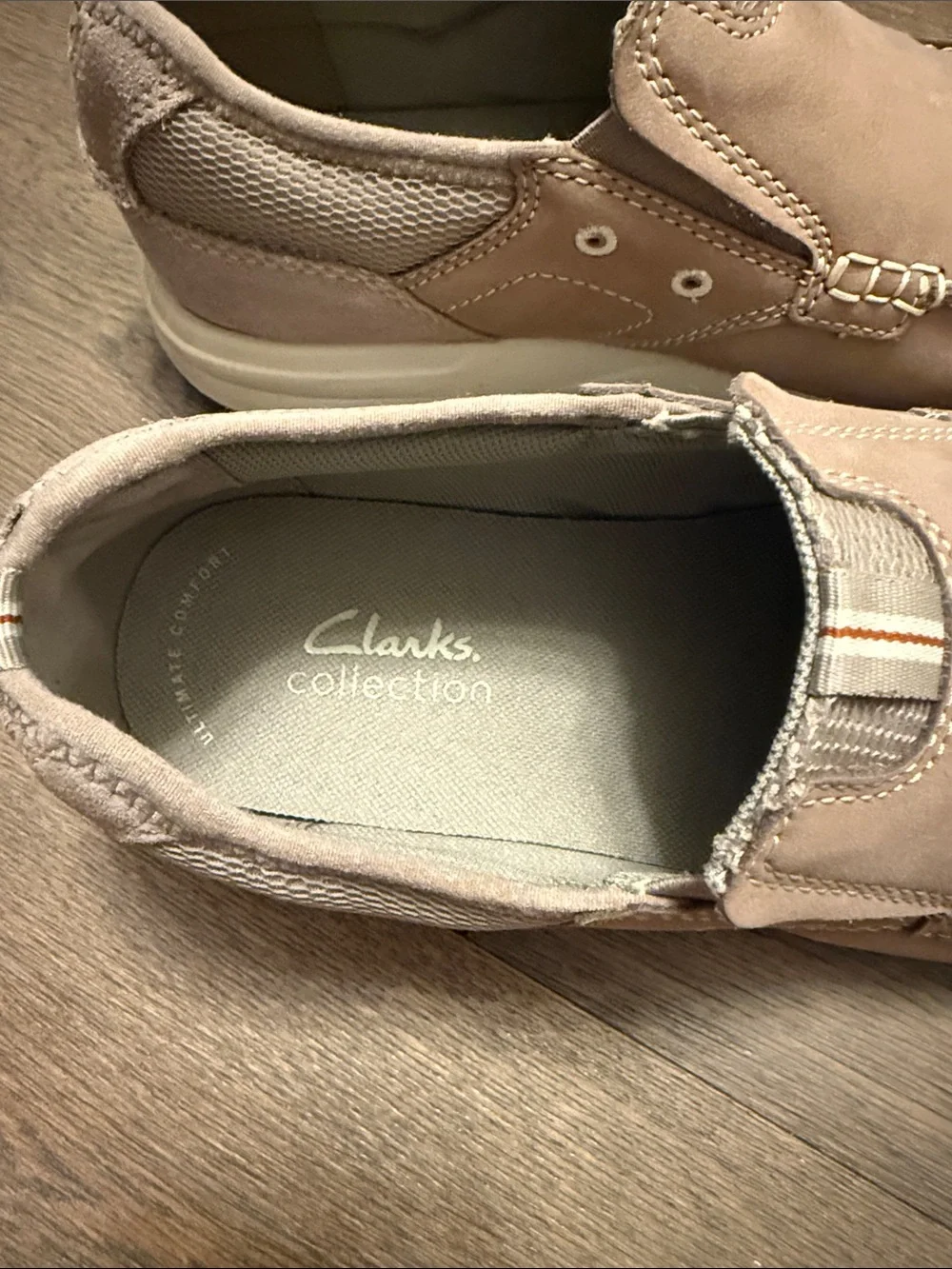 Clarks Sailview Step Men's Slip-On Loafers in Taupe Brown NWOT